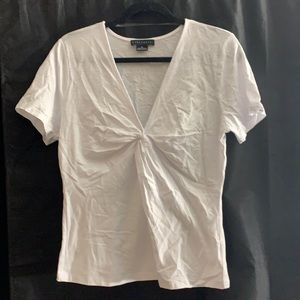 Sanctuary Twist Front Deep V Tee